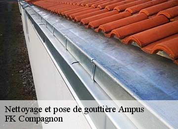 Nettoyage et pose de gouttière  ampus-83111 FK Compagnon