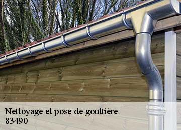 Nettoyage et pose de gouttière 83490