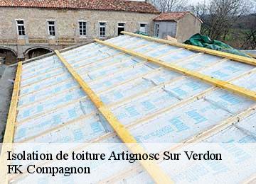 Isolation de toiture  artignosc-sur-verdon-83630 FK Compagnon